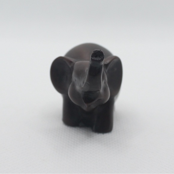 🌸 3/$15 NWOT Small Elegant Dark Brown Elephant Figurine - Picture 3 of 5
